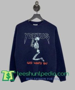 Yeezus Kanye west “God wants you” women graphic sweatshirt