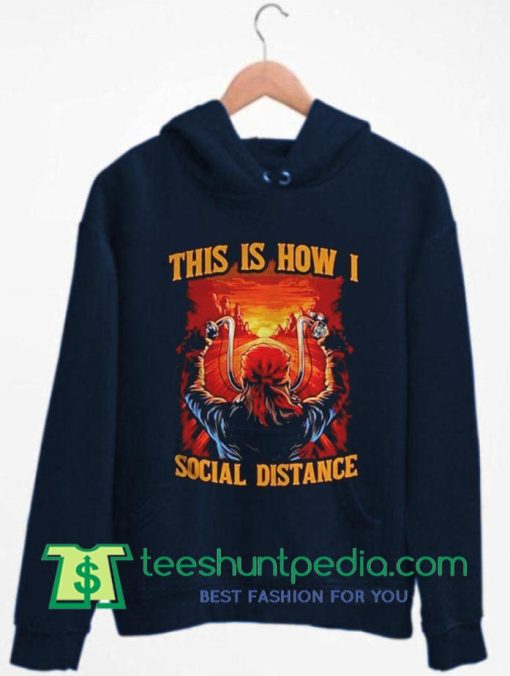 Biker This is how I social distance Hoodie