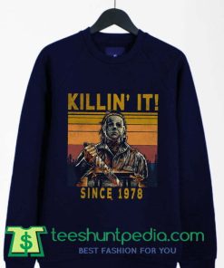 Vintage Killin' It Halloween Since 1978 Sweatshirt By Teeshunpedia.com