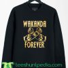 Wakanda Forever Salute Gold Shirt Black Panther Sweatshirt
