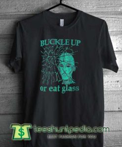 Buckle-Up-Or-Eat-Glass-Black-T-Shirt